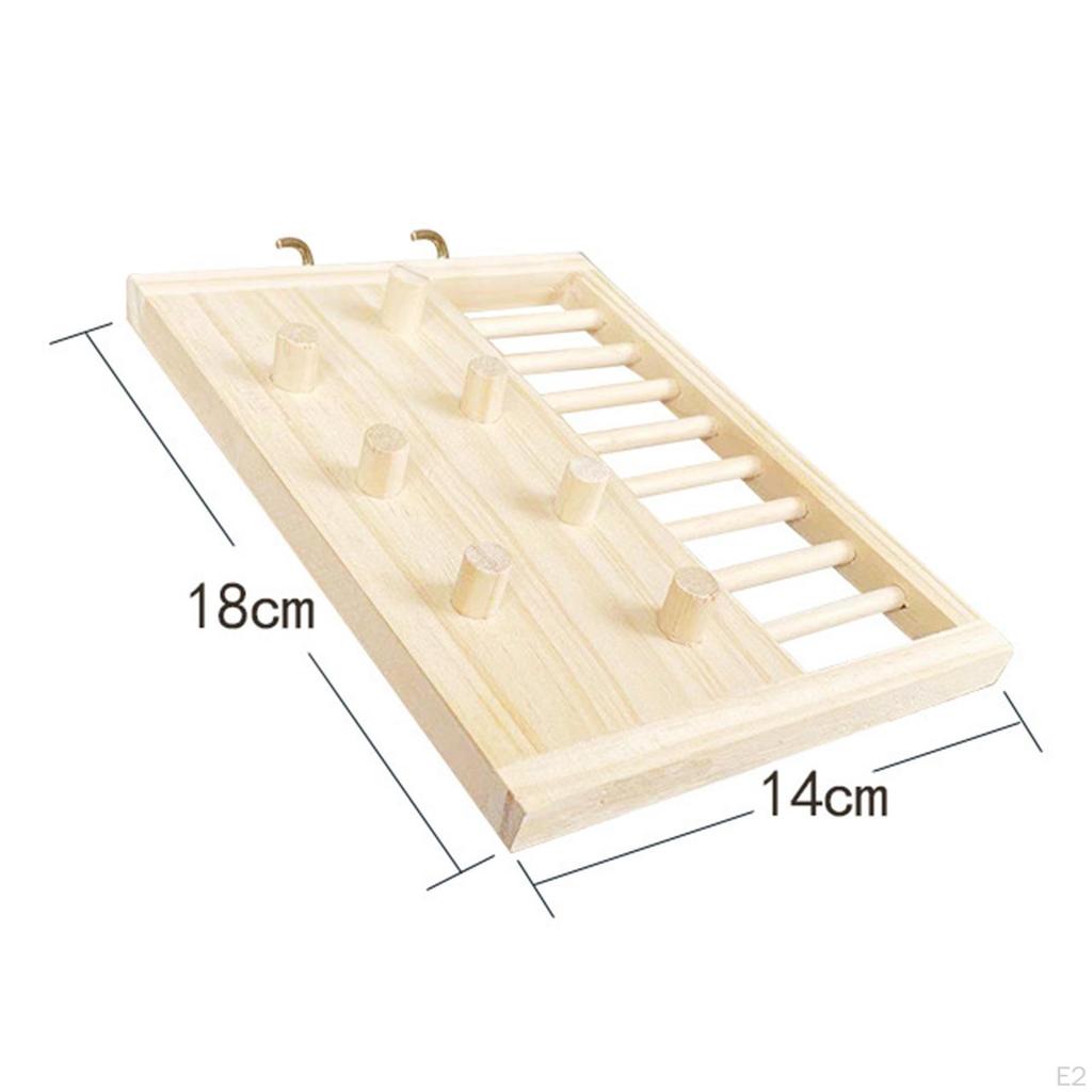 Hamster Climbing Ladder Cage Accessories with 2 Hook Stable Swing Decor Exploration Toy