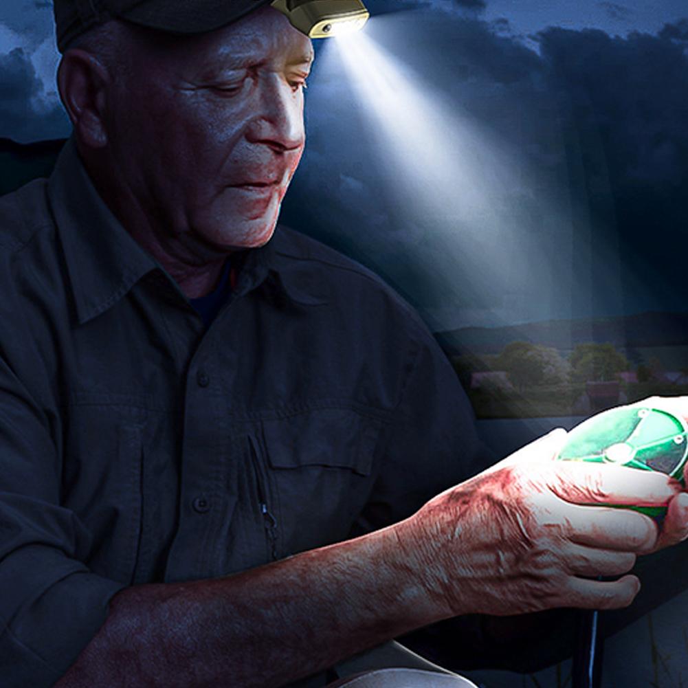 Outdoor Fishing Clip Cap Light Smart Wave Sensor Super Bright Rechargeable Night Fishing Mini Flashlight Headlamp