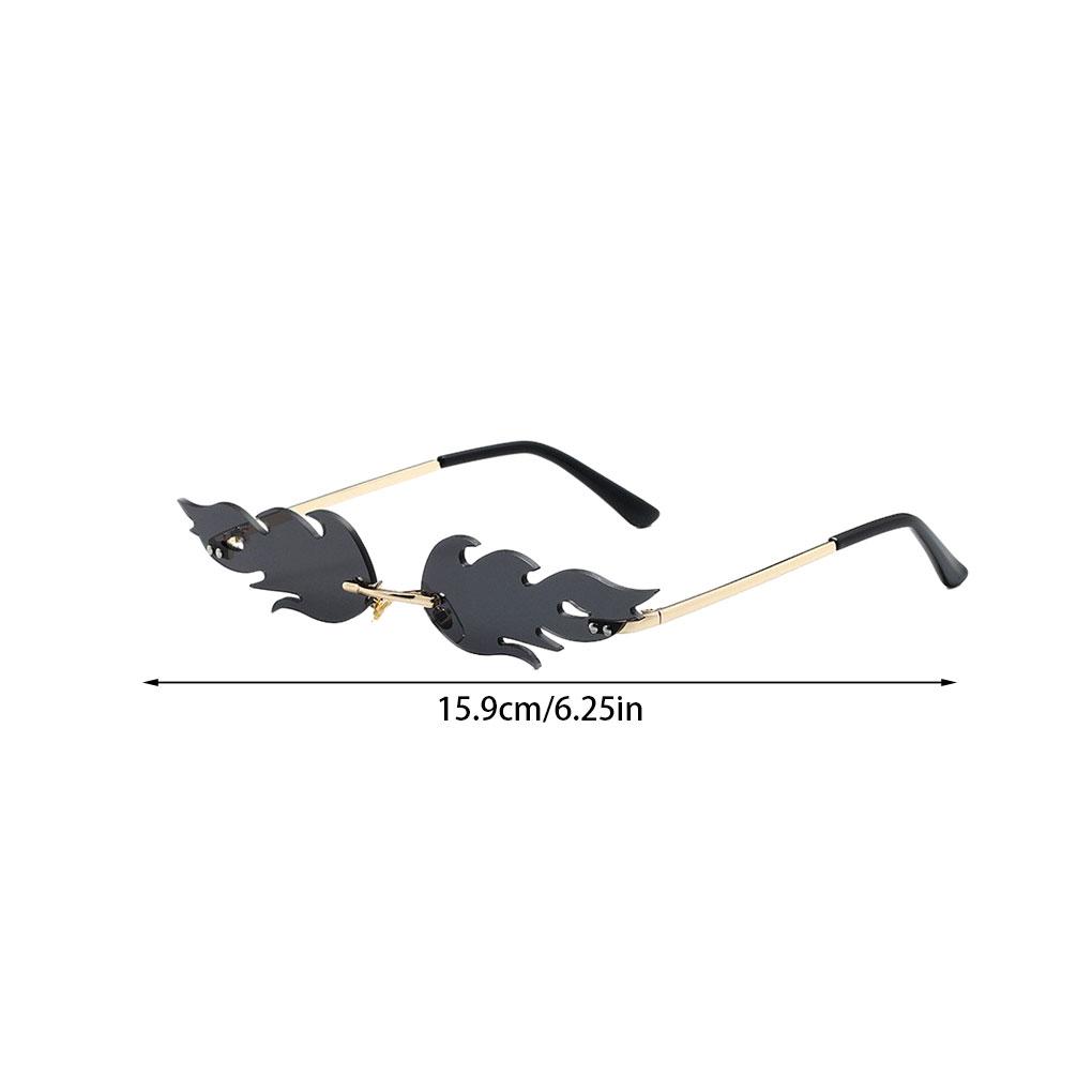 Flame And Fire Fashionable Eyewear For Stylish Look Frameless Durable Waterproof Breathable Windproof