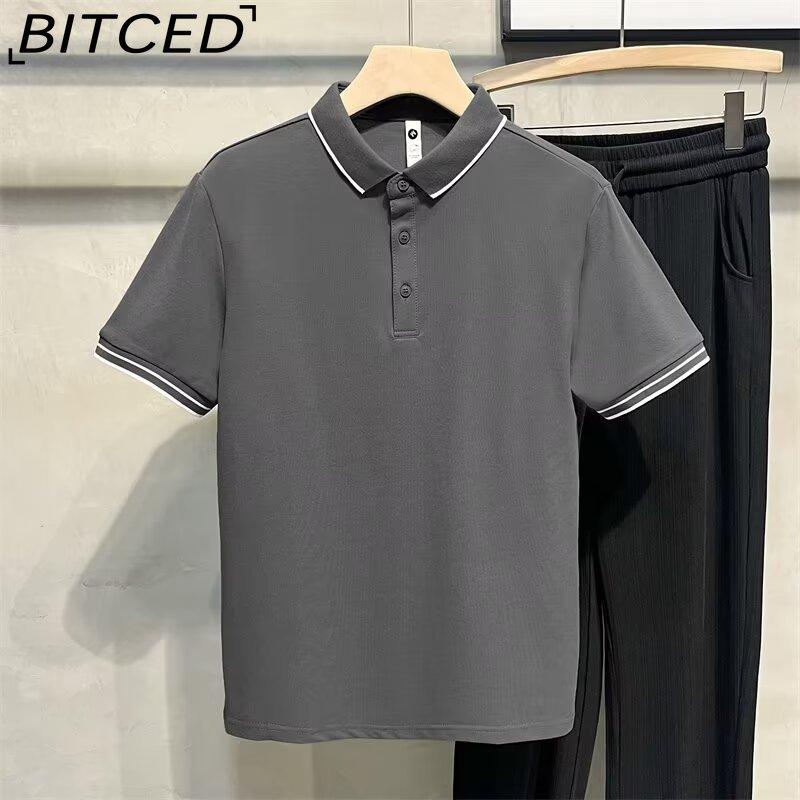 BITCED Cotton Short Sleeve T-shirt Men's Fashion Loose Half Sleeve Shirt Printed Compassionate Shirt