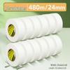 Residue-Free White Texture Paper Tape for Art Students - Decorative Edge Sealing & Spray Painting Masking Tape