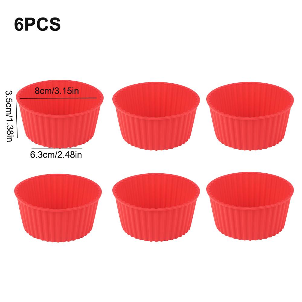 Silicone Cake Mold Air Fryer Bowl Reusable Household Oven Cake Pudding Baking Mold Kitchen Baking Accessories