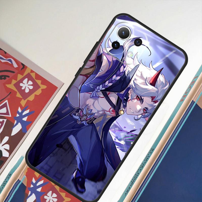 Genshin Impact Arataki Itto For Xiaomi 11T 12T 13 Pro 12 11 Lite Phone Case For POCO F5 X5 Pro F4 X4 GT F3 M5 X3 Pro