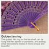 1Pc Flower Pattern Elegant & Luxurious Folding Fan Vintage Dance Fan Fashion Chinese Style Hand Held Stamping Design