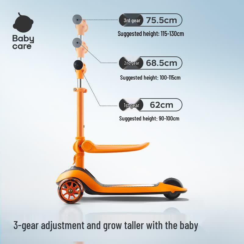 Babycare 2-in-1 Foldable Kids Scooter