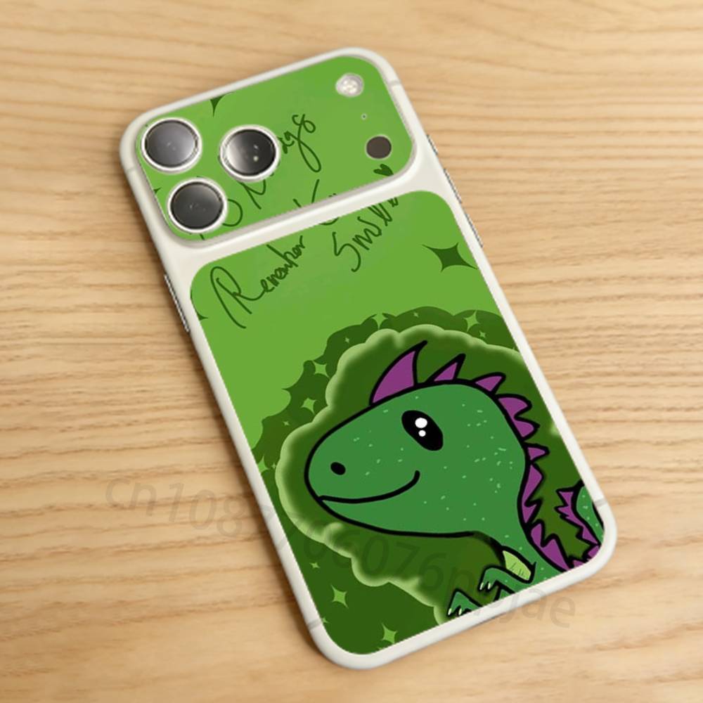 

Cartoon Dinosaur For iPhone 17pro/proMax Full body Back Cover Decal Skin Colorful Rear Protective Sticker Film SJTZ-17P