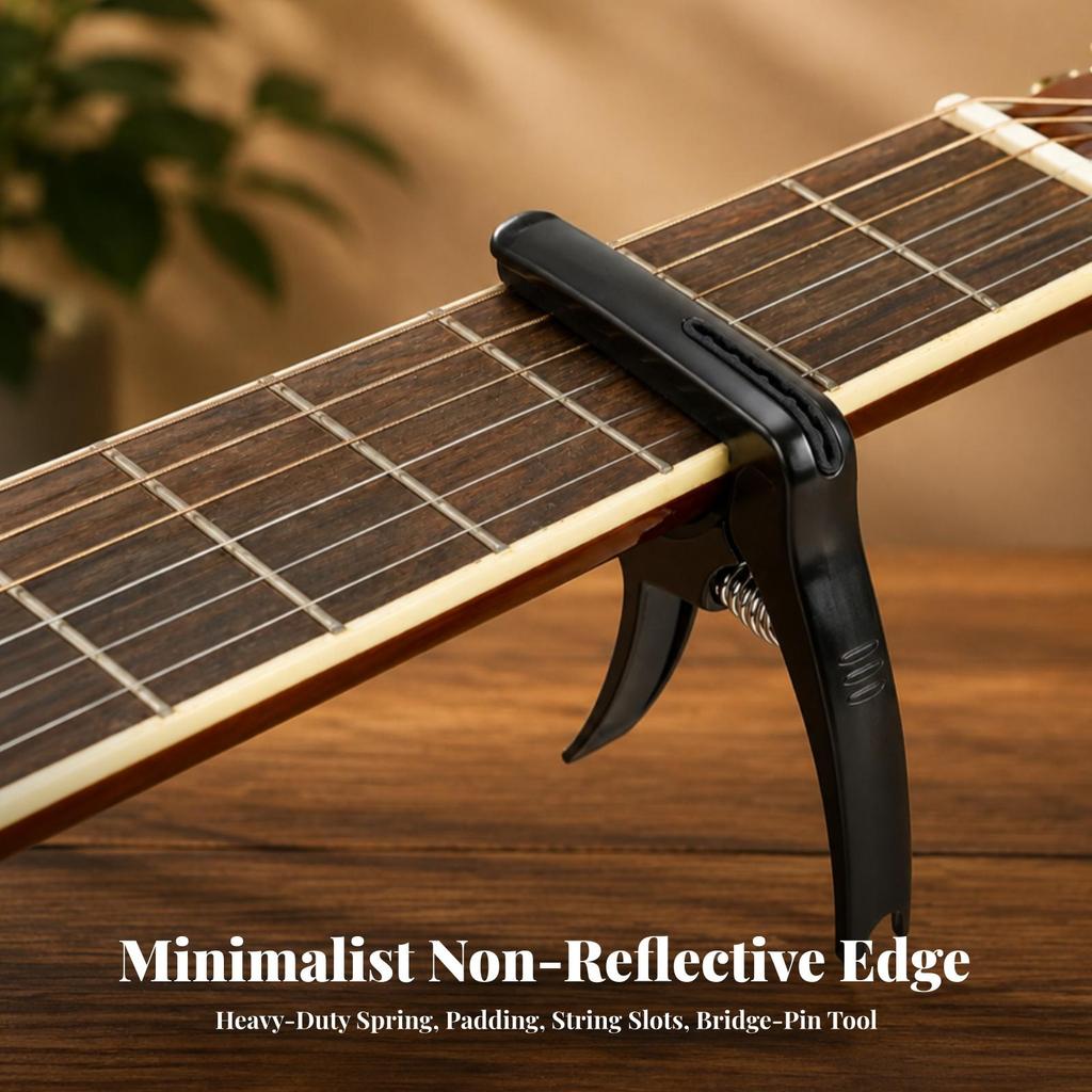 Guitar Clamp Silicone-Padded Accessory Universal for Acoustic Guitars
