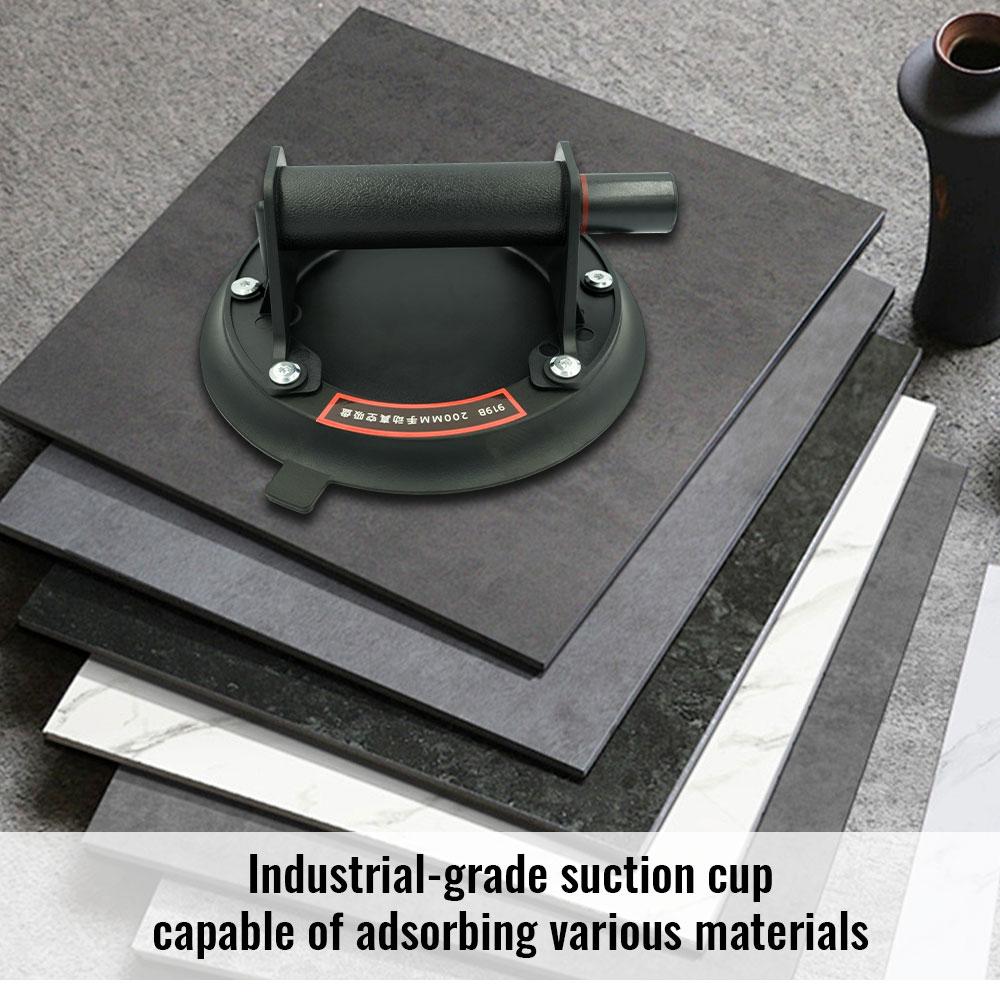 2025 Vacuum Suction Cup 200kg Loading Capacity Heavy Duty Vacuum Spreader for Tile Adsorption Granite Glass Lifting 8 Inch Cup