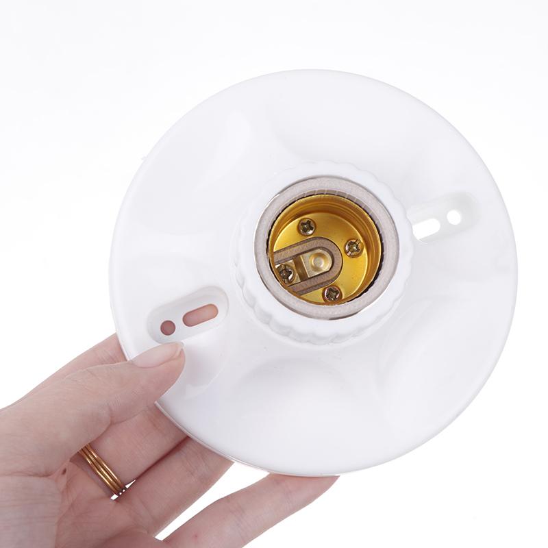 1 buc. Bază soclu lampă suspendată E27 Ceramică Suport bec LED Pătrat Rotund Bază soclu 6A 250V Accesorii DIY