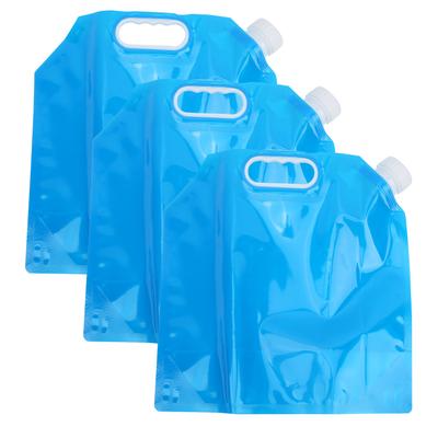 3 Τεμάχια 5L Μεγάλης Χωρητικότητας Τσάντα Στόμιου Υπαίθρια Σπορ Φορητή Αναδιπλούμενη Τσάντα Πόσιμου Νερού