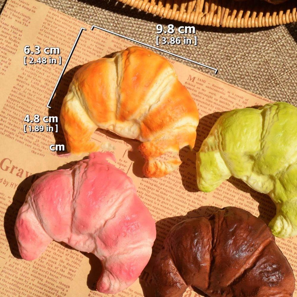 Slow Rising Squishy Croissant Squeeze Toy Super Soft Sensory Fidget Cake Children Gift