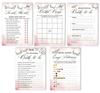 Inkdotpot Bridal Shower Games Set of 5 (Activities for 50 Guests) Lingerie Shower Theme Fun Bachelorette Party Games Set Bundle