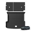 LUCKEASY Left Drive for Xpeng G9 2022‑2026 TPE 3D Car Floor Mats Trunk Pad Backrest Liner All Weather Accessories Black
