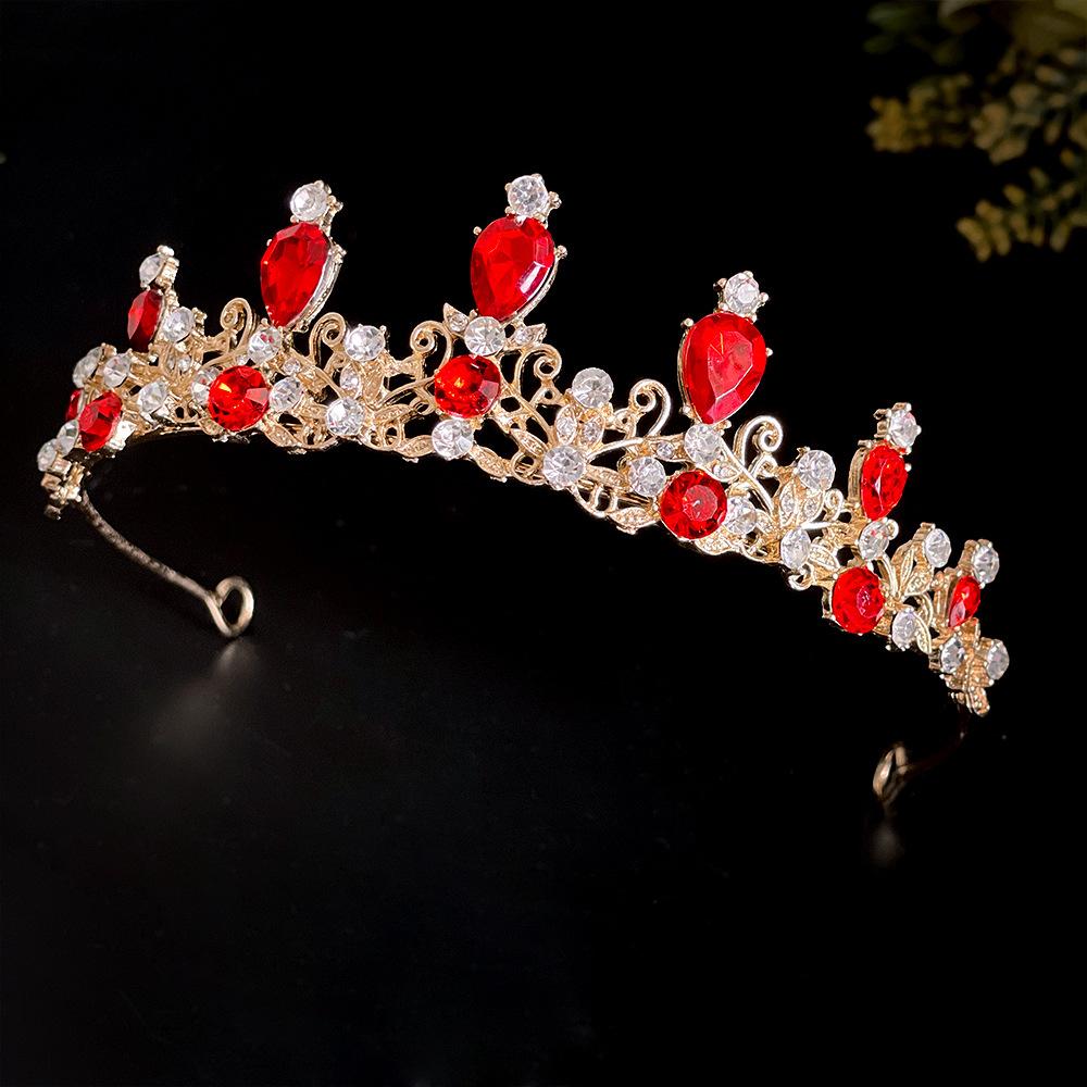 Crown Tiara Children's Headband Alloy Rhinestone Hair Accessories Baby Crown Birthday Party Hair Accessories Girl Dress Accessories