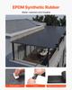 VEVOR Roll Roofing, 10 X 15 Ft, 45 Mil EPDM Rubber Roofing, Long Lifespan & Weather-resistant, Withstands Harsh Temperatures