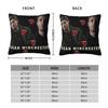 Dean Winchester Supernatural Television Pillow Cover Cushion Cover Pillow Case Fashion Pillowcases For Sofa Bedroom Home Decor