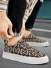 Fashion Man Shoe Low-Top Print Khaki Canvas Sneakers With Laces 2025 Trend Elegant Without Leather Fashion Price Casual Shoes for Men