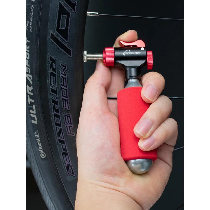 Ctrepower Portable Bicycle Air CO2 Pump Tire Inflator For Schrader & Presta Adapter MTB Road Bike Aluminum Alloy Automatic Pump
