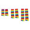 High-quality Rainbow Five Fingers Socks Cotton Breathable Striped Cotton Socks Anti Friction Comfortable Women Toe Socks Sports