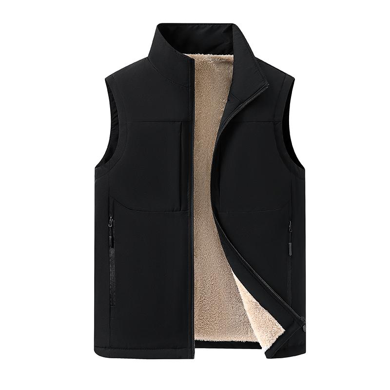 Lamb Fleece Coat for Men, Warm Coat, Large Casual Plus Fleece Jacket