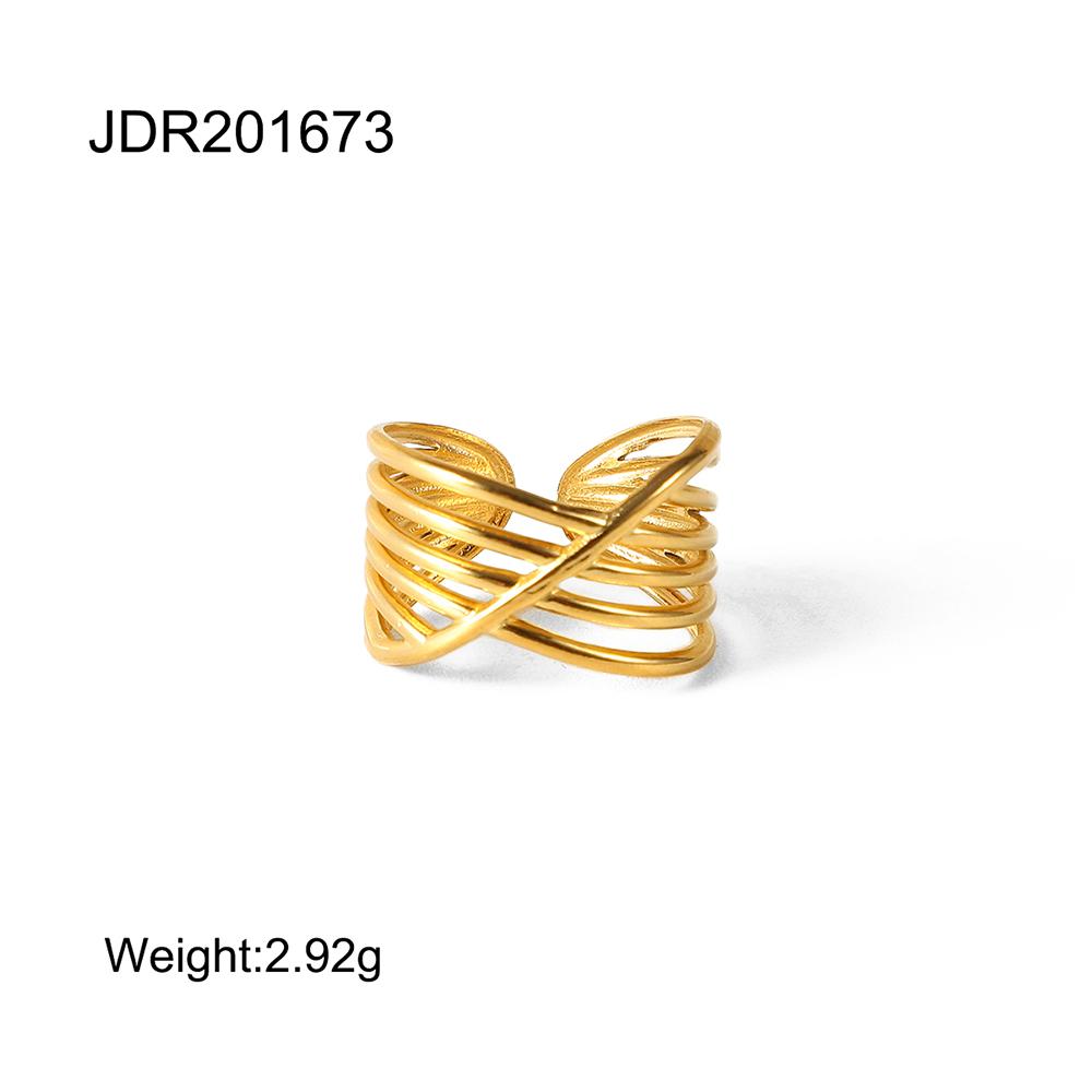 Youthway  Gold Plated Waterproof Ring Series For Woman Stainless Steel Charm Fashion Jewelry Elegant Party