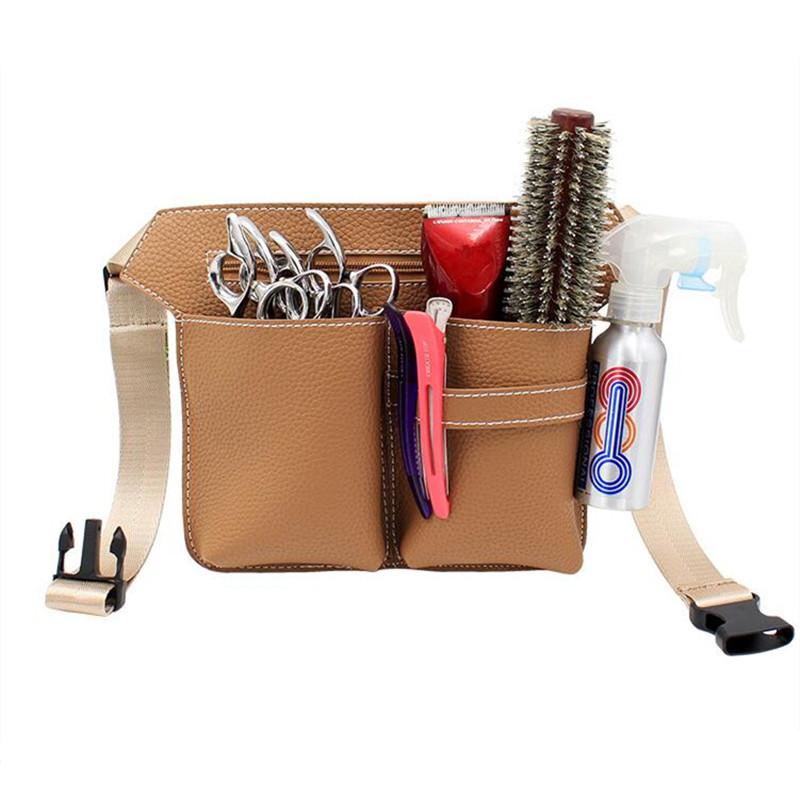 3 Color Professional Pu Leather Hair Scissors Bag Shears Case Waist Belt Barber Packet Salon Holster Hairdresser Scissors Bag