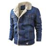 Men Winter Fashion Cowboy Jacket Trendy Warm Fur Liner Denim Thick Jacket Top Coat Mens Jean Jackets Outwear Male Plus Brand Men Clothing
