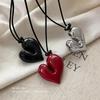Love Pendant Necklace, Long Style Sweater Chain, Women's Accessory, Collar Chain, Neck Chain, Jewelry