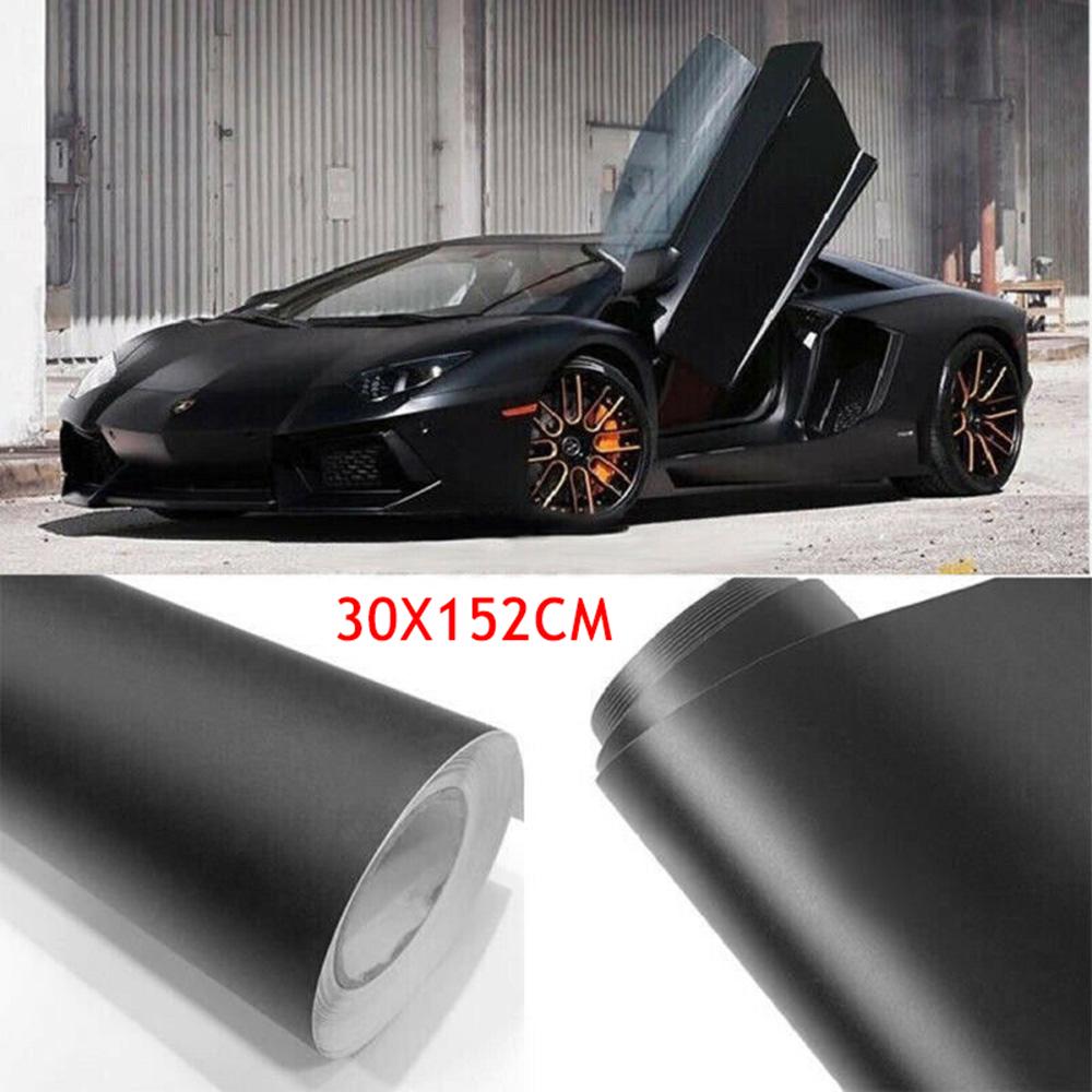Body Car Film Car Sticker 1* Vinyl Wrap 1pc 30*152CM Black Bubble Decal Matte Protector Brand New High Quality
