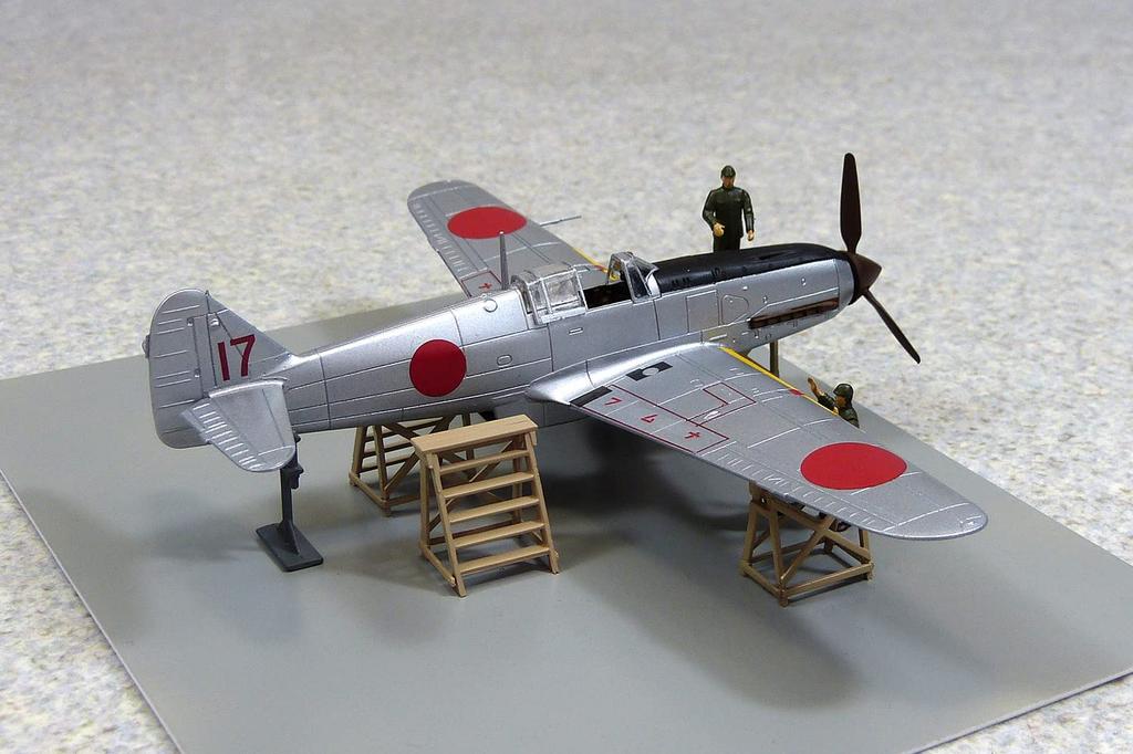 Aoshima Bunka Kyozai Aircraft Series 1 Kai Model Additional Model (AOSHIMA) 1/72 No. Ki-61-II (Ki-61-II Kai) Kit, Prototype, Number Ki-61-II ...