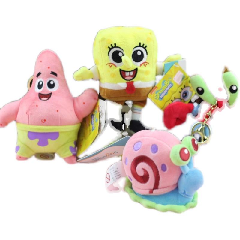 Anime Spongebob v kalhotách Patrick Hvězda Sépiák Eugene H. Krabs Gary Plyšová hračka Přívěsek na klíče Narozeninový dárek Pro dítě