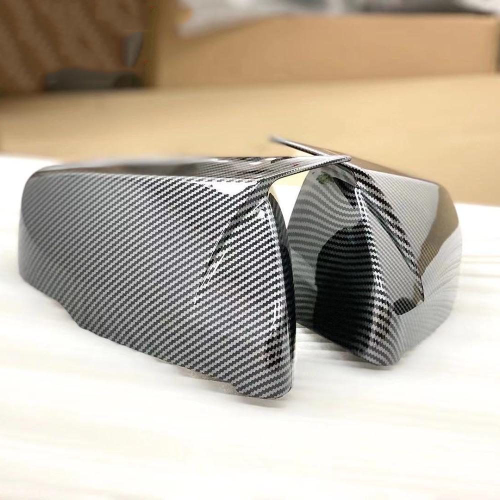 For Cadillac CT5/CT6 ATSL CT4 Carbon Fiber Look Modified Rear View Mirror Shell Folding Texture Horn Rearview Mirror Cover