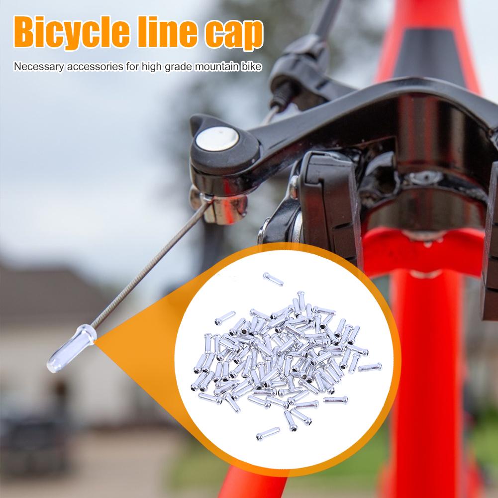 100-500 Stück MTB Fahrrad Fahrrad Brems Schalthebel Aluminium Innenzug Endkappen Klemmen Cycle Cycling Teile Schaltzüge Endkappen