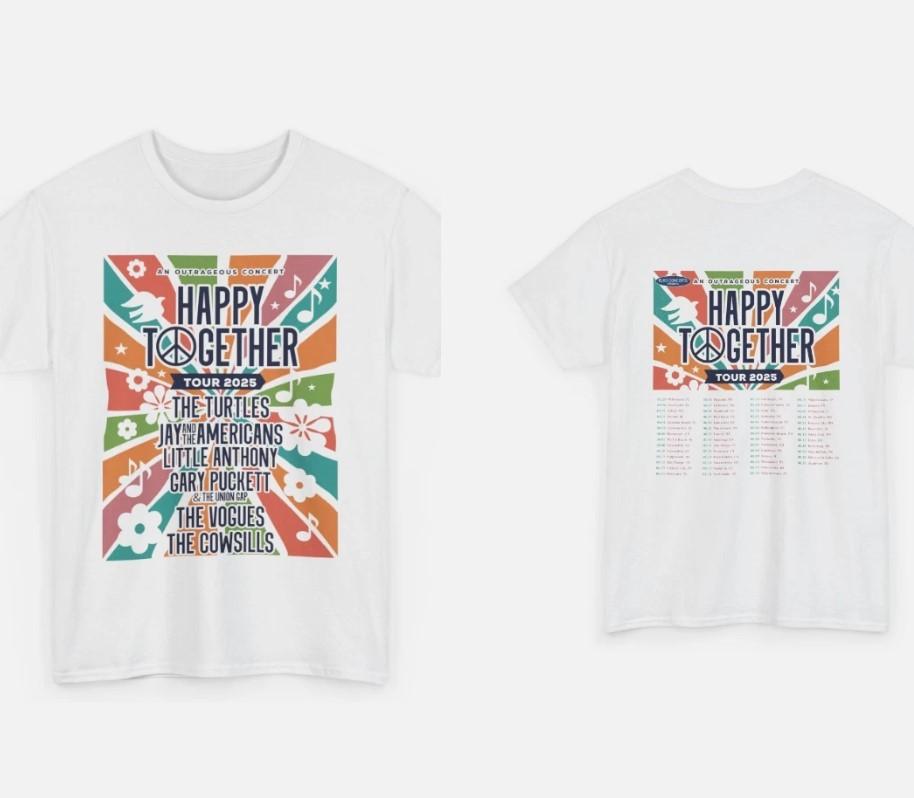 

Happy Together Tour 2025 Tour Concert New Lineup Unisex Adult T-Shirt Unisex T-Shirt S