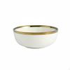 Ceramic Plates & Bowls Set, Nordic Gold Border, Modern Minimalist, Home
