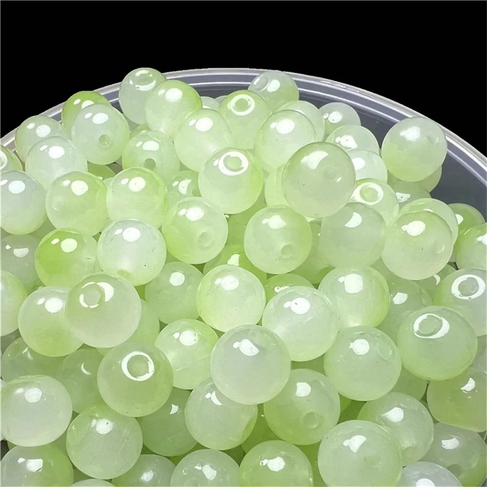 50 Pcs 8mm New Glass Beads Beautiful Multicolor Exquisite Beads Handmade Diy Necklace Jewelry Handmade Beads Accessories Girl