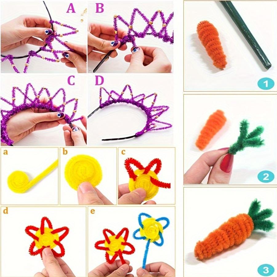 DIY Art Craft Bottle Kit with Pompoms Pipes Diamond Stickers EVA Flowers Letters Wiggle Googly Eyes Beads Buckles Feather  ZSY