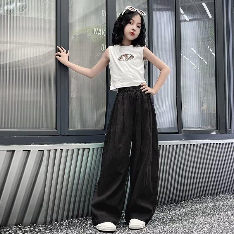 Girls' Summer Thin Pants Baby Summer Clothes Ice Silk Wide Leg Mosquito Proof Pants Yamamoto Pants