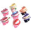 Halloween Valentine's Day Gift Chain Bouncing Tooth with Eyes and Hat Jumping Tooth Creative Children's Spring Toy