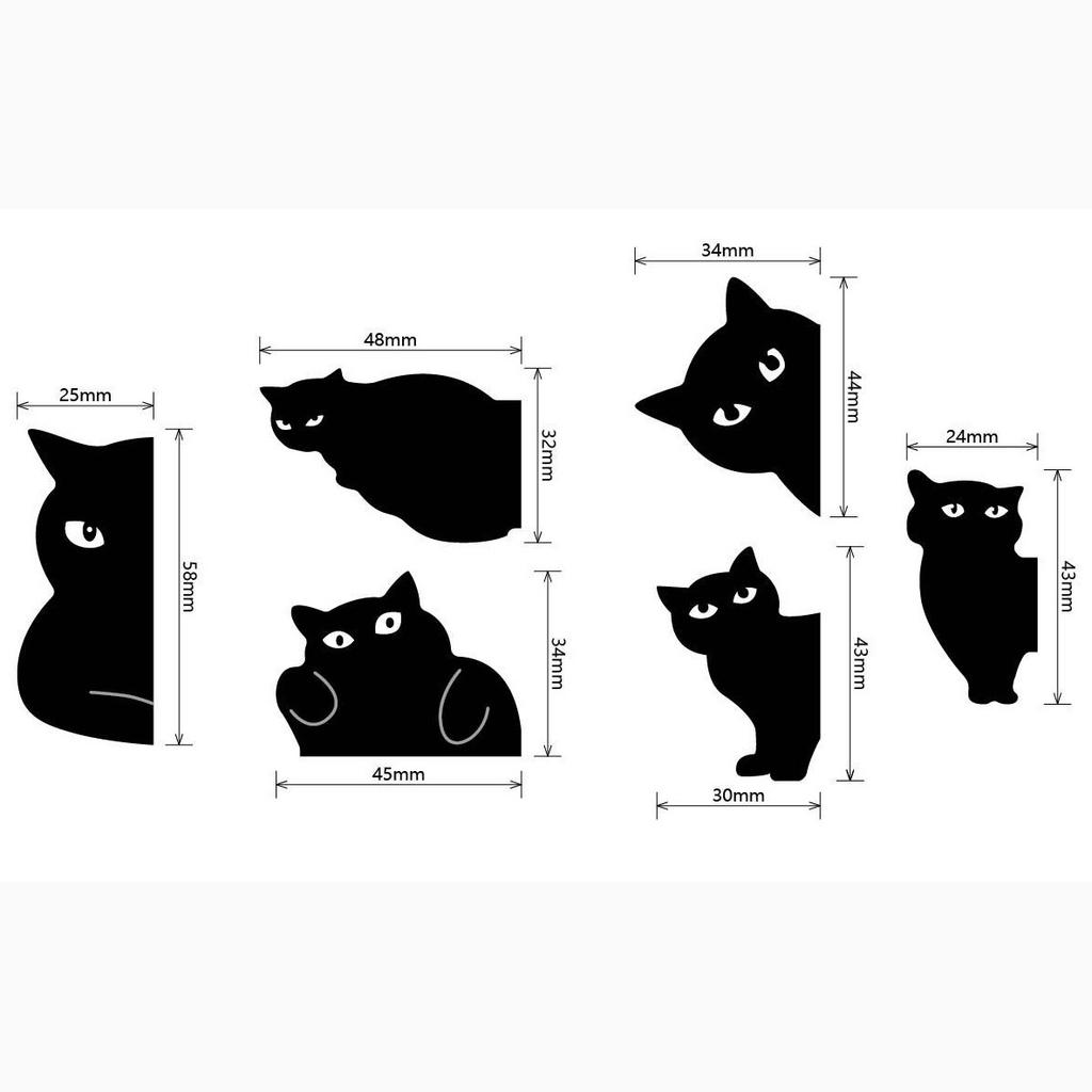 Cute Black Cat Magnetic Bookmark Cat Lover  Bookmark Student Gift School Family Black Cat Gift Bookmark Creative Stationery