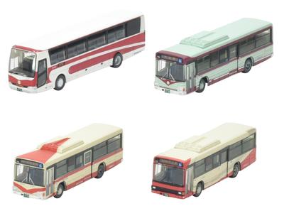 TOMYTEC The Bus Collection Bus Collection Hokuriku Railway 80th Anniversary Successive Colors Set of 4 Diorama Supplies