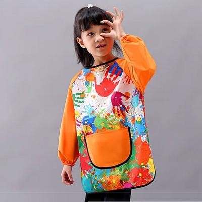 Kunstmalerei Kinder-Malerschürze Nylon Baby-Esslatz Universal Umkehrbare Anziehdecke Jungen