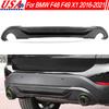 MLKQ6 For F48 F49 X1 2016-2021 Carbon Fiber Look Rear Bumper Diffuser Lip AC Style