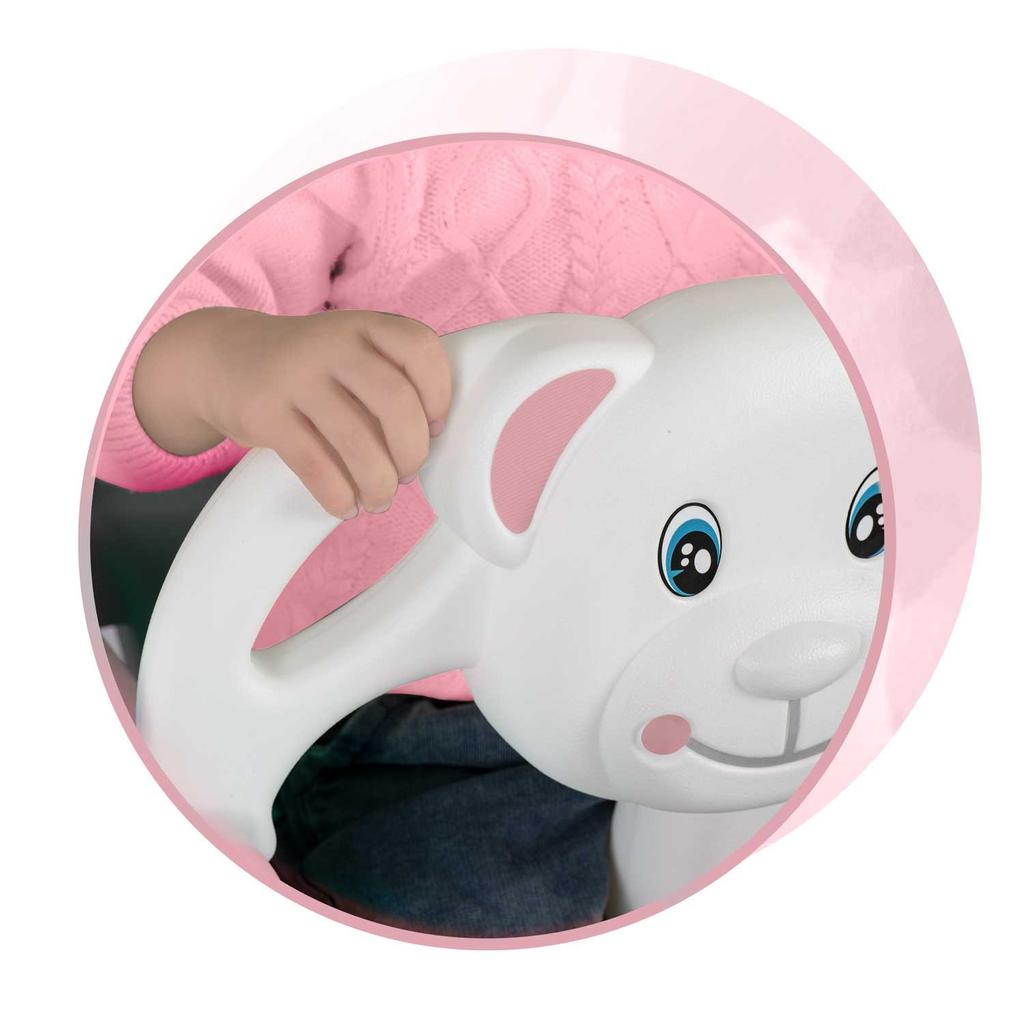 Ricokids 3-In-1 Teddy Bear Bucket Swing, Pink