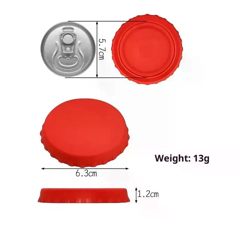6 pièces/set Couvercle en Silicone pour Canette de Soda Bouchon Réutilisable Pour Soda Bière Boissons Jus Canettes Standard Protecto Canette de Coca