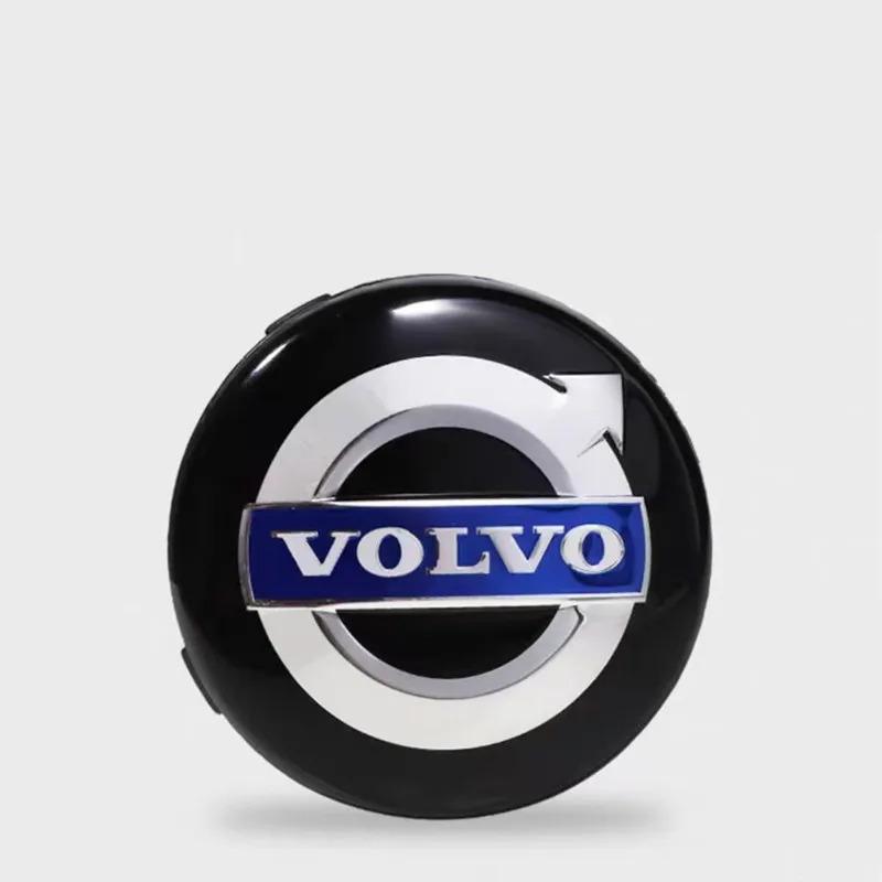 4PCS 64mm Car Wheel Center Hub Cap Rim Cover Emblem Stickers For Volvo XC60 V60 S60 V40 V50 S40 S80 C30 XC40 XC70 XC90 R Design
