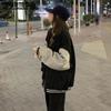 Spring Autumn Women Baseball Jackets Harajuku Casual Loose Pockets Korean Bomber Sweatshirt Uniform Streetwear Tops Coats
