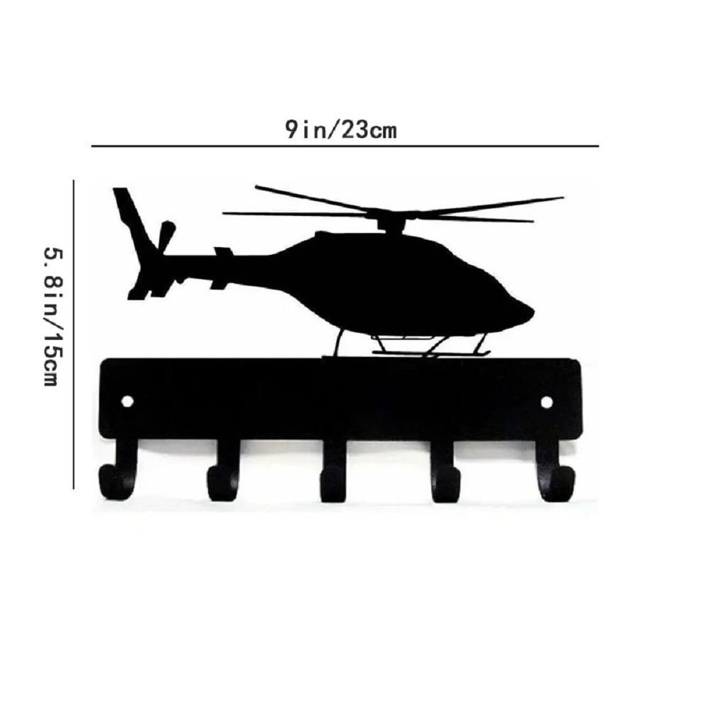

Вешалка для ключей Helicopter #1 - металлическая настенная вешалка шириной 9 дюймов Helicopter вешалка для ключей Nine Inch Inch Wide Metal Wall Art One чёрный