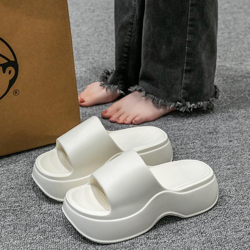 Women's Thick-Soled Deodorant Slippers: Soft, Height-Increasing, Indoor/Outdoor, Summer Beach Wear