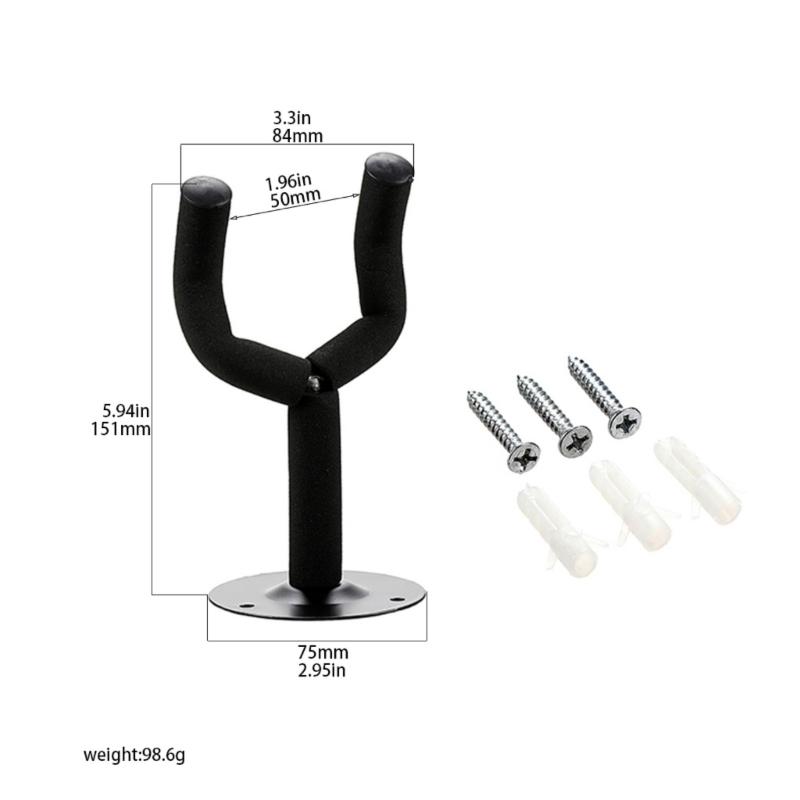 Guitar Wall Mount Hanger Guitar Wall Hanger Hook Wall Hanging Bracket Holder Guitar Stand for Guitar Mandolin Ukuleles